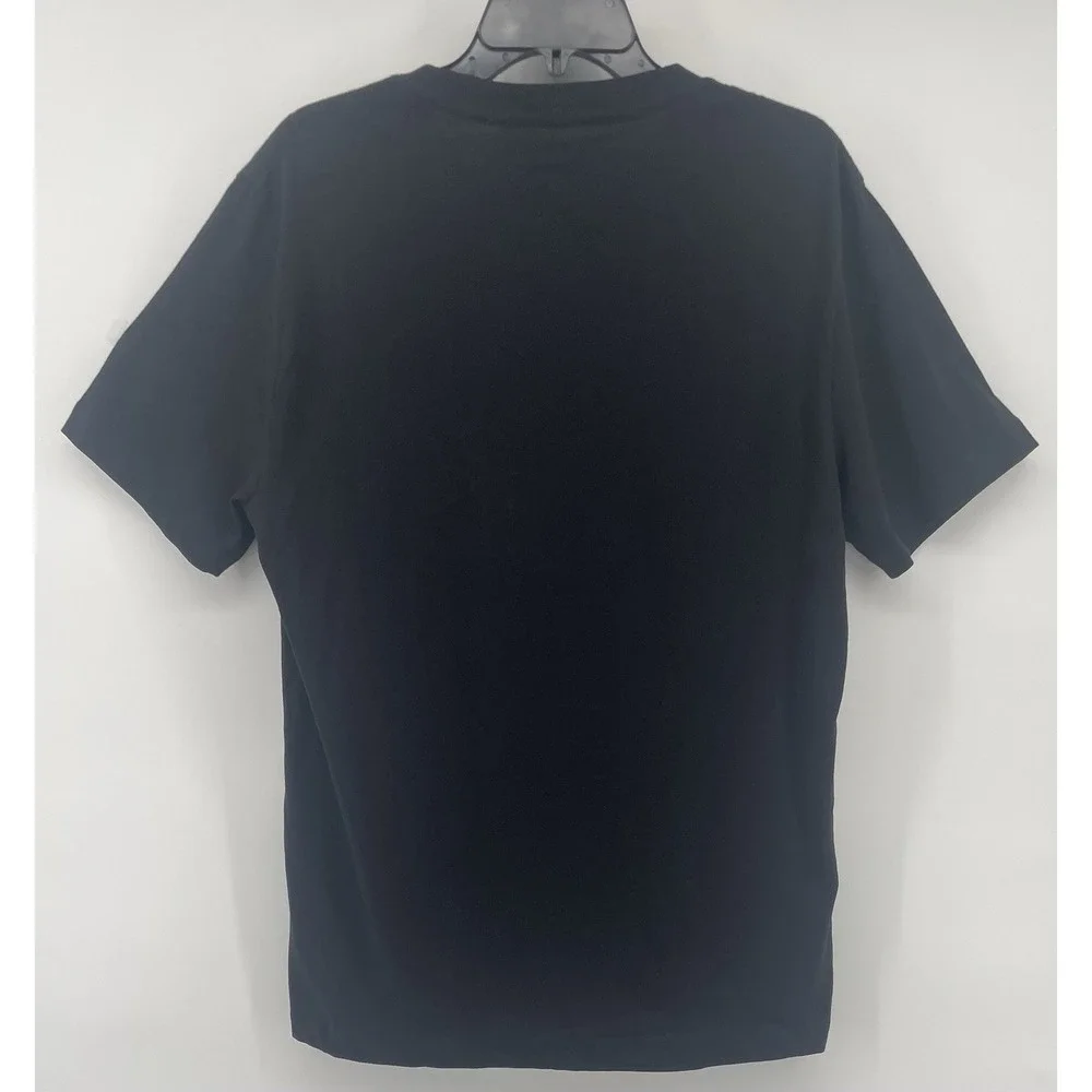 True Religion T-Shirt Mens Lg Black Super T Club Graphic Horseshoe Hip Hop Y2K